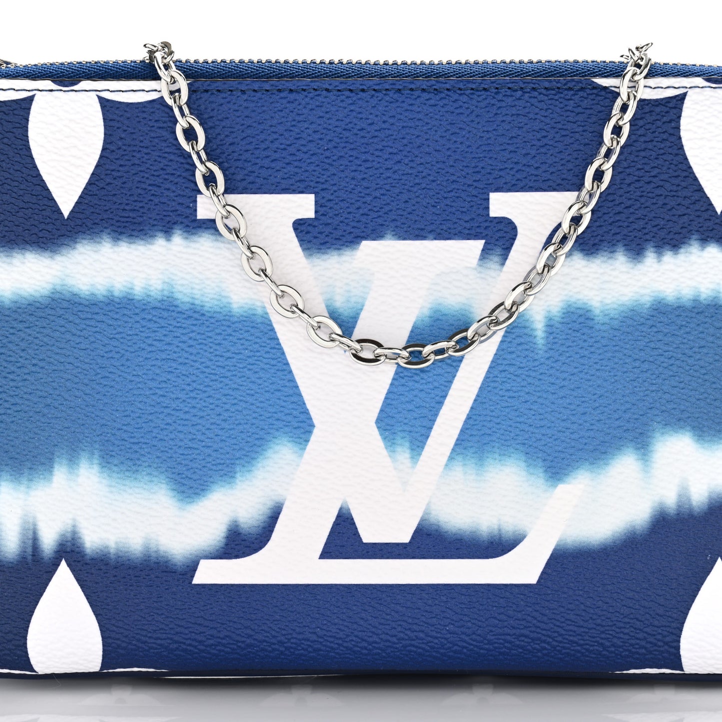 Monogram Giant Escale Double Zip Pochette Blue