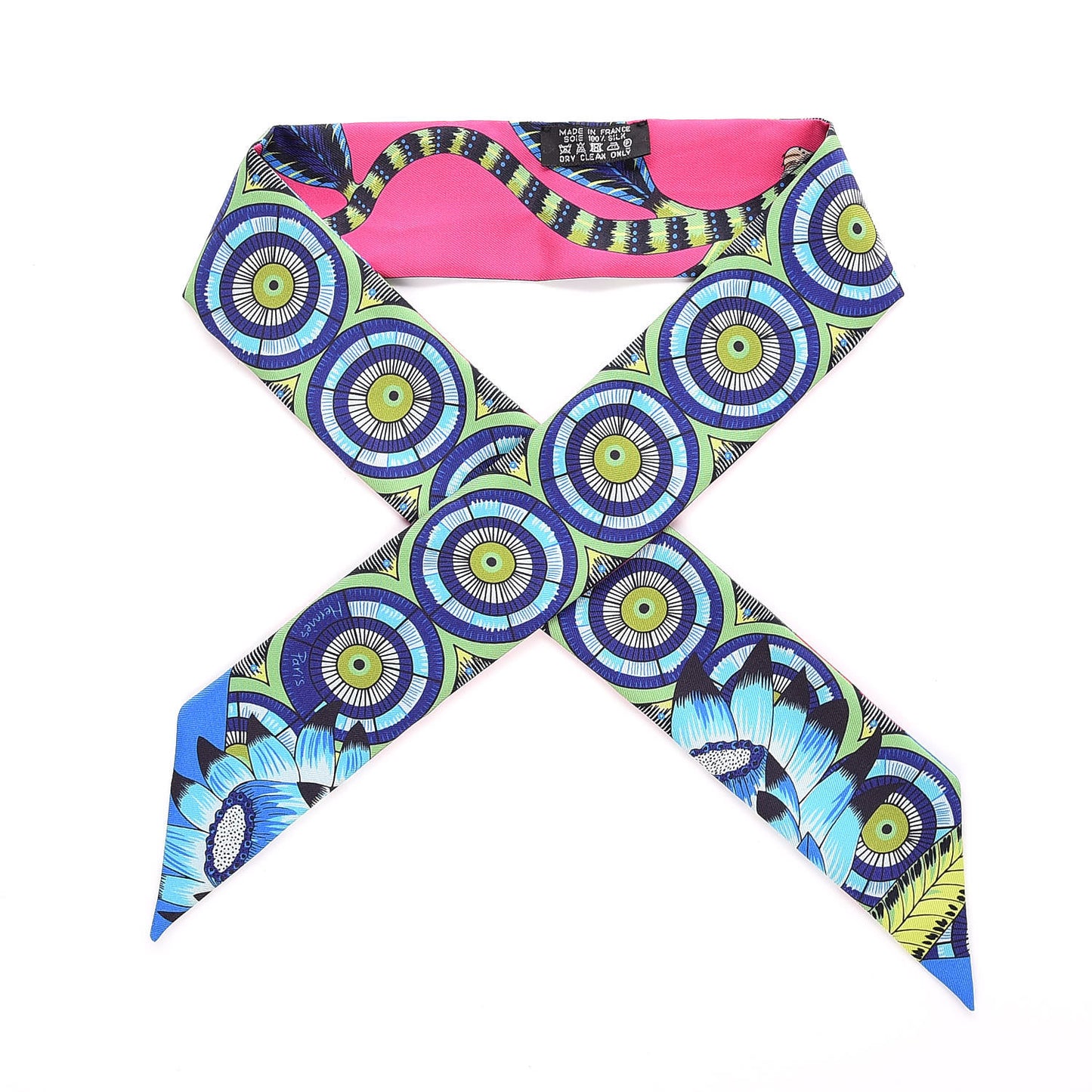 Silk The Savana Dance Twilly Rose Indien Indigo Vert