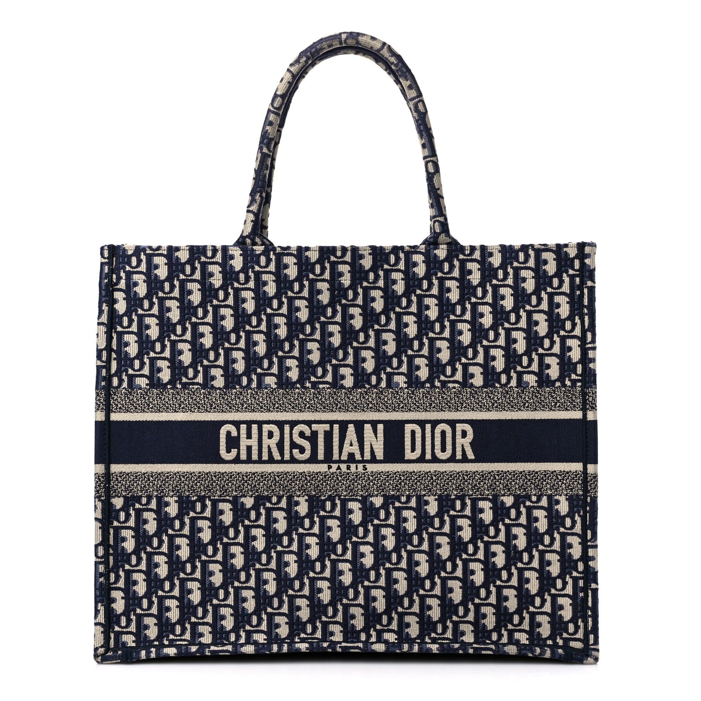 Oblique Large Book Tote Blue Multicolor
