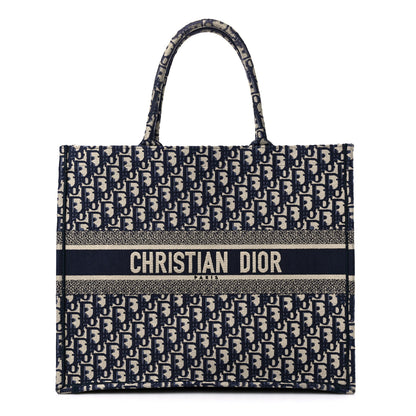 Christian Dior Oblique Large Book Tote Blue Multicolor 1 of 14
