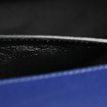 Saint Laurent Grain De Poudre Classic Monogram Cassandre Clutch Deep Marine 7 of 11