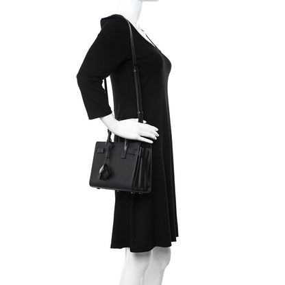 Saint Laurent Calfskin Nano Sac De Jour Black 2 of 15