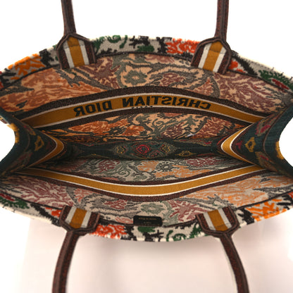 Christian Dior Canvas Embroidered Large Paisley Book Tote Multicolor 5 of 11