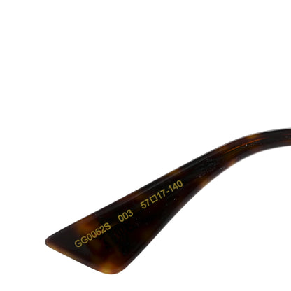 Gucci Web Aviator Sunglasses GG0062S Green Red 6 of 7