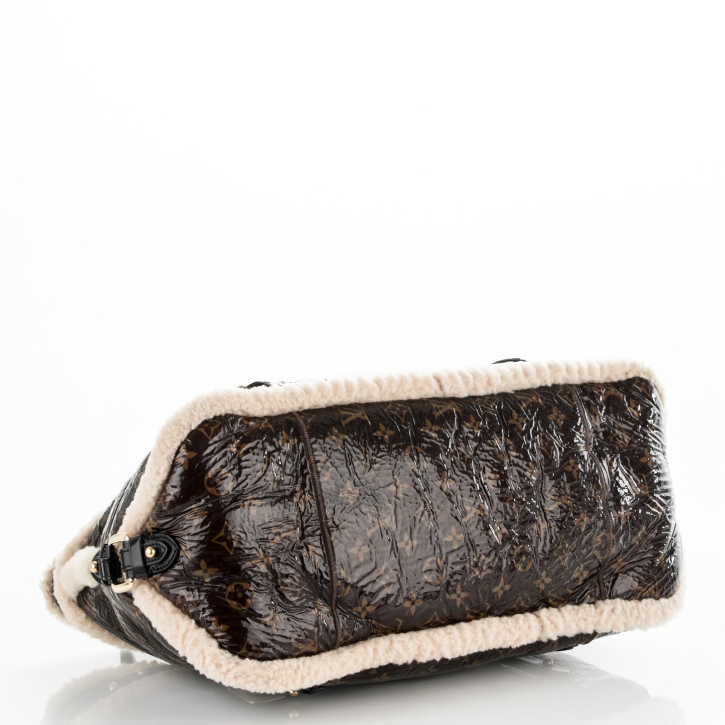 Patent Monogram Shearling Sac Thunder