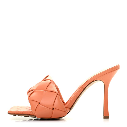 Bottega Veneta Nappa Maxi Intrecciato Lido Mule Sandals 42 Papaya 1 of 4