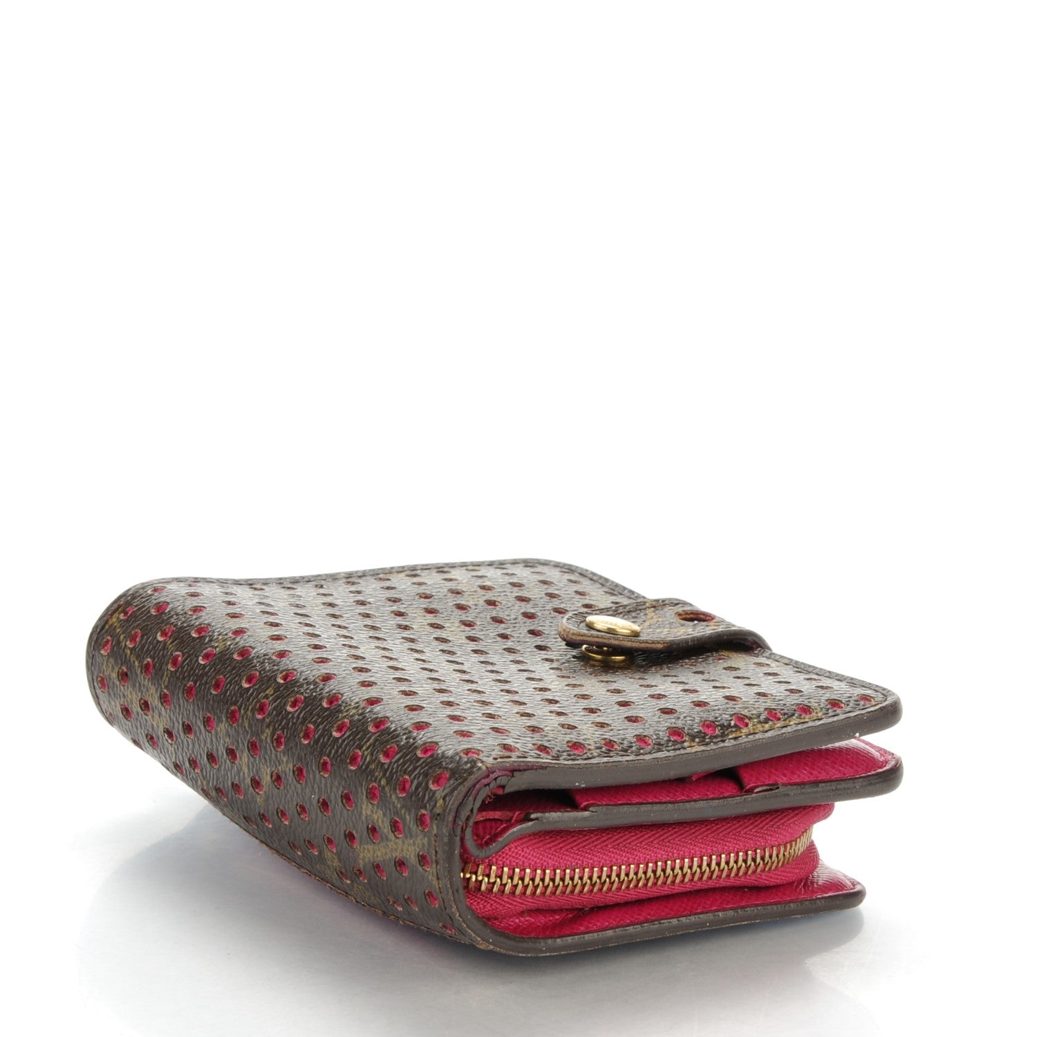 Louis Vuitton Monogram Perforated Compact Zipped Wallet Fuchsia 4 of 8