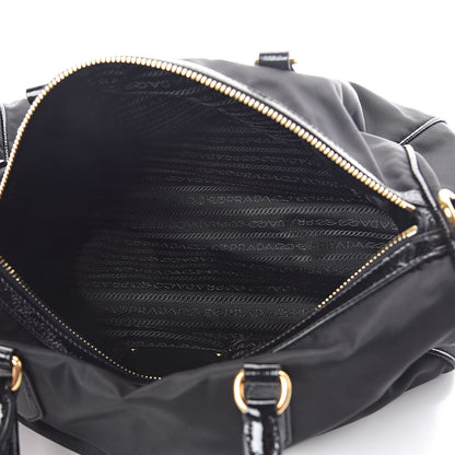 Prada Tessuto Nylon Vernice Bauletto Black 5 of 8