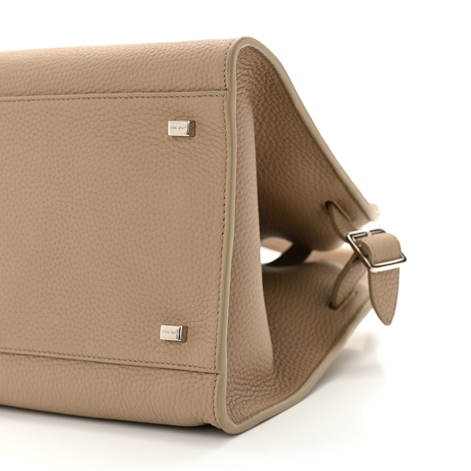 The Row Matte Grained Calfskin Soft Margaux 12 Dark Taupe 1655158