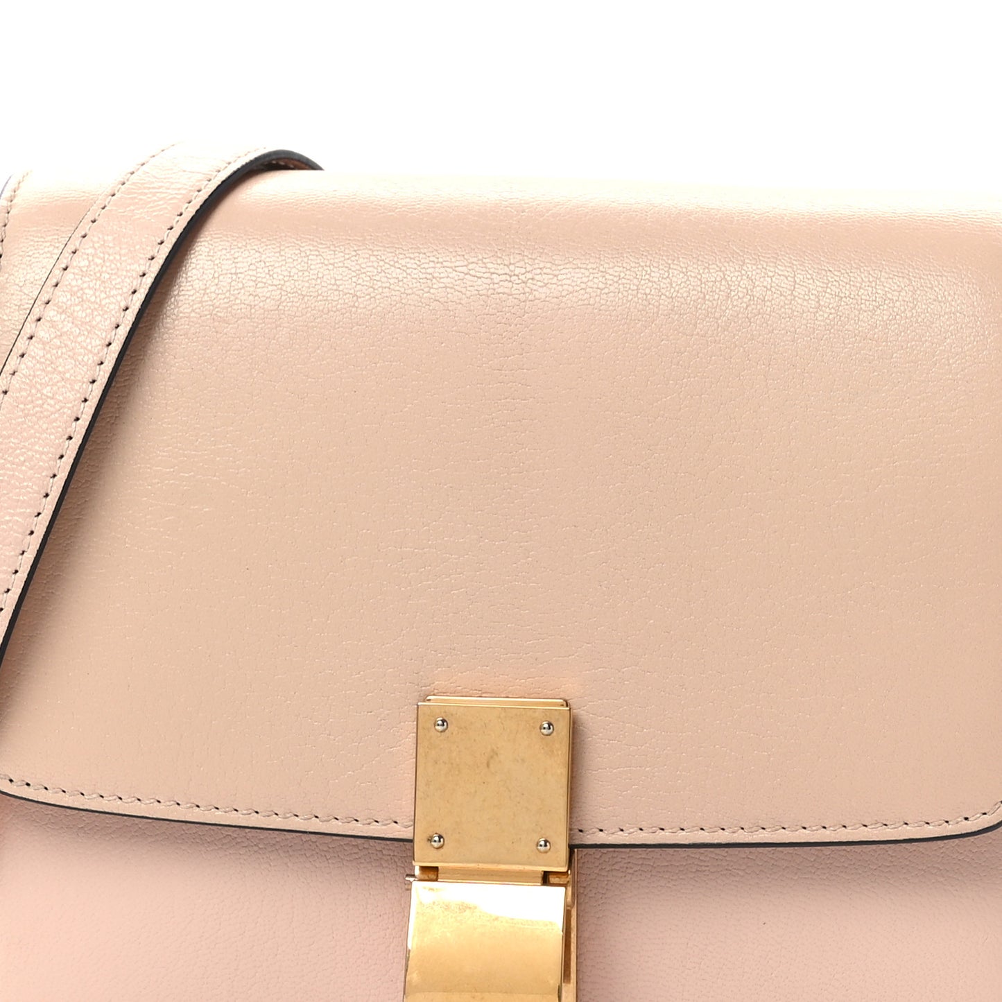 Goatskin Small Classic Box Flap Bag Blush