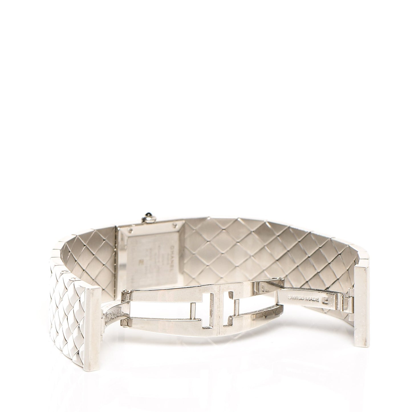 Stainless Steel Diamond 19mm Matelasse Quartz Watch