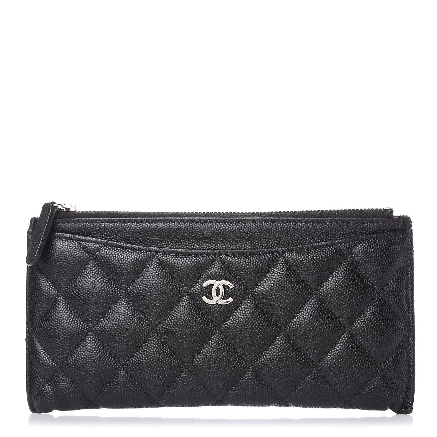 Chanel Caviar Quilted Classic Zip Pouch Black 1 of 11