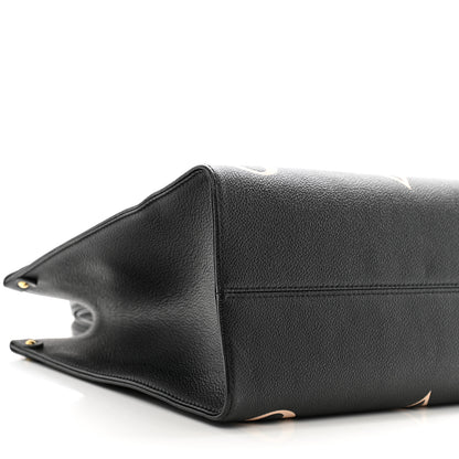 Louis Vuitton Empreinte Monogram Giant Onthego MM Black Beige 8 of 9