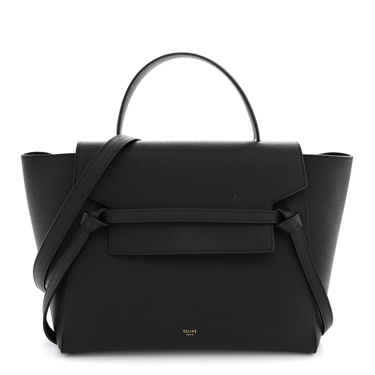 Celine Grained Calfskin Mini Belt Bag Black 1 of 10
