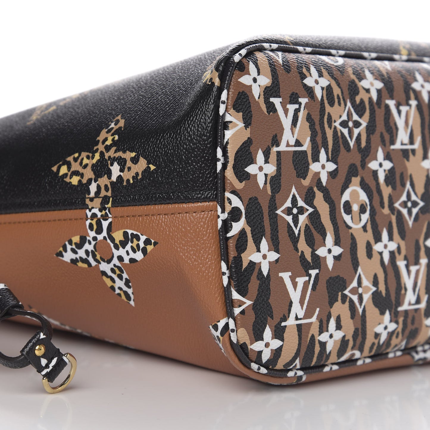 Monogram Giant Jungle Neverfull MM Black