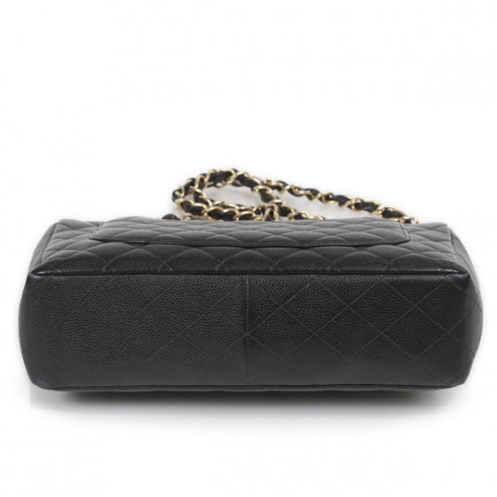 Caviar Jumbo Flap Black GHW