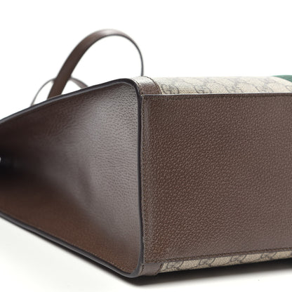 Gucci GG Supreme Monogram Web Ophidia Vertical Tote Brown 8 of 10