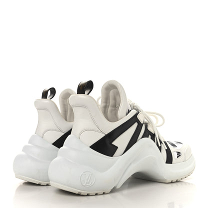 Louis Vuitton X FORNASETTI Calfskin Technical Nylon LV Archlight Sneaker 39.5 Black 5 of 10