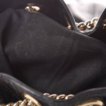 Gucci Patent Medium Soho Chain Shoulder Bag Black 8 of 14