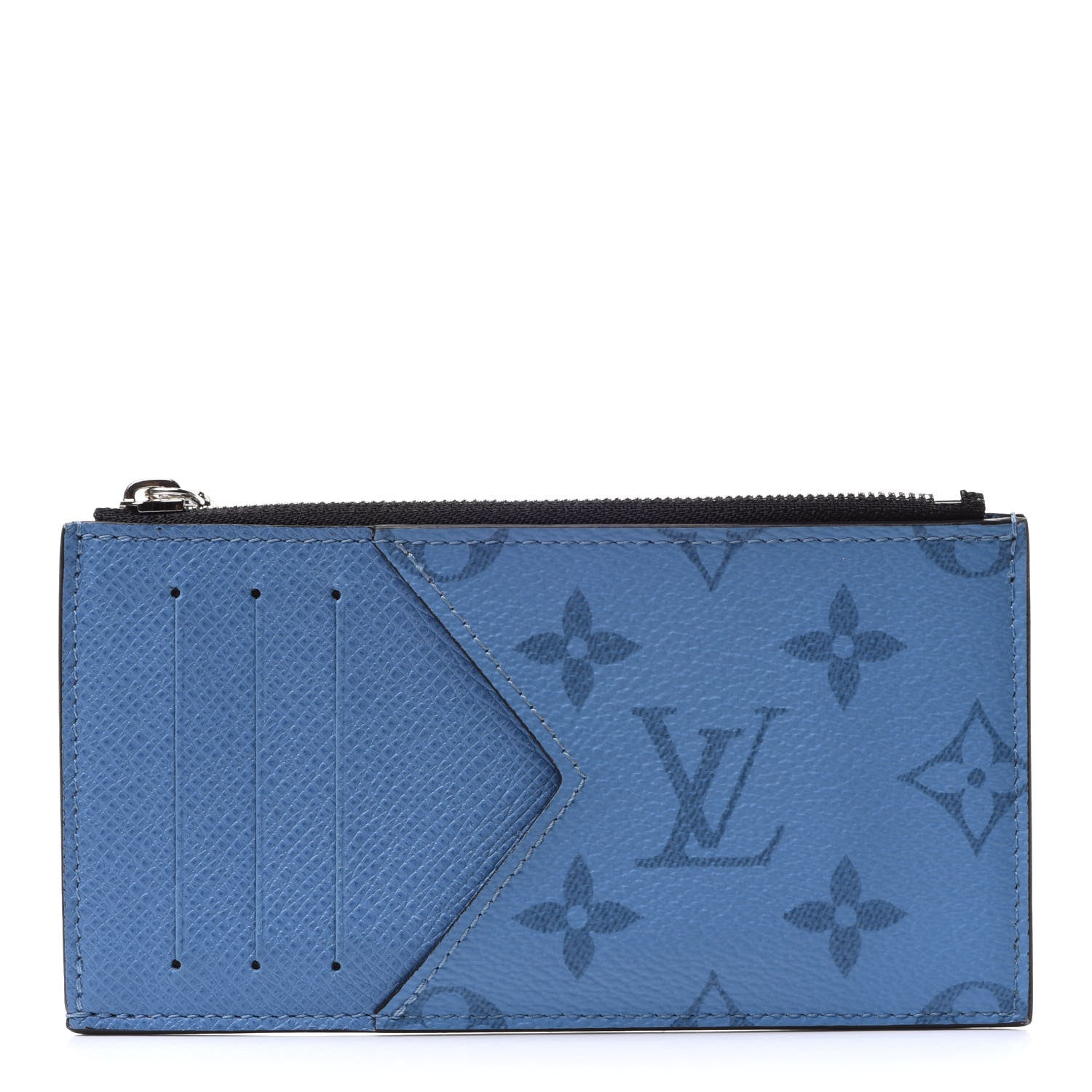 Louis Vuitton Taigarama Coin Card Holder Denim 1 of 7
