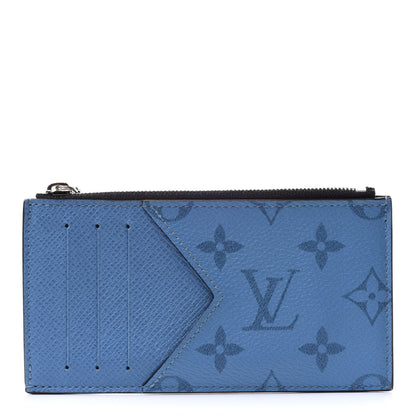 Louis Vuitton Taigarama Coin Card Holder Denim 1 of 7