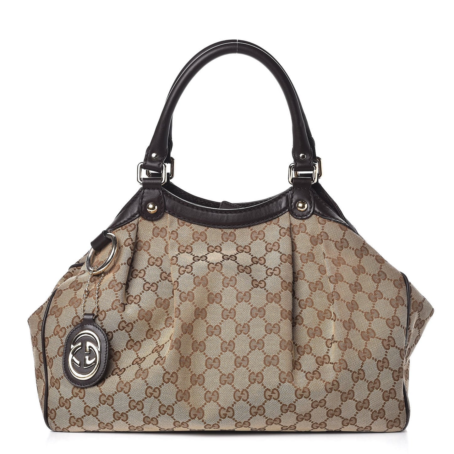 Monogram Medium Sukey Tote Dark Brown