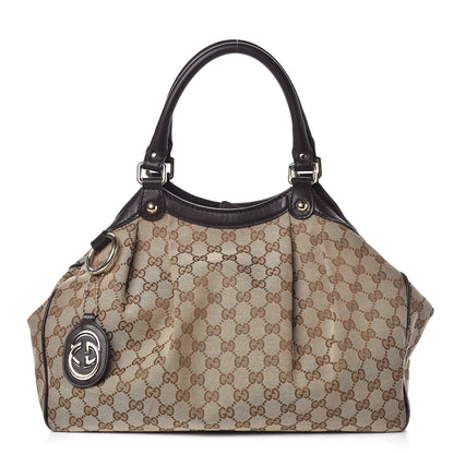 Gucci Monogram Medium Sukey Tote Dark Brown 1 of 11
