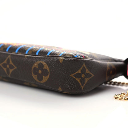 Louis Vuitton Monogram 2020 Christmas Animation Roller Coaster Mini Pochette Accessories Pivoine 6 of 10