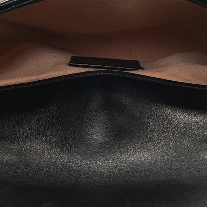 Gucci Calfskin Matelasse Super Mini GG Marmont Shoulder Bag Black 5 of 13