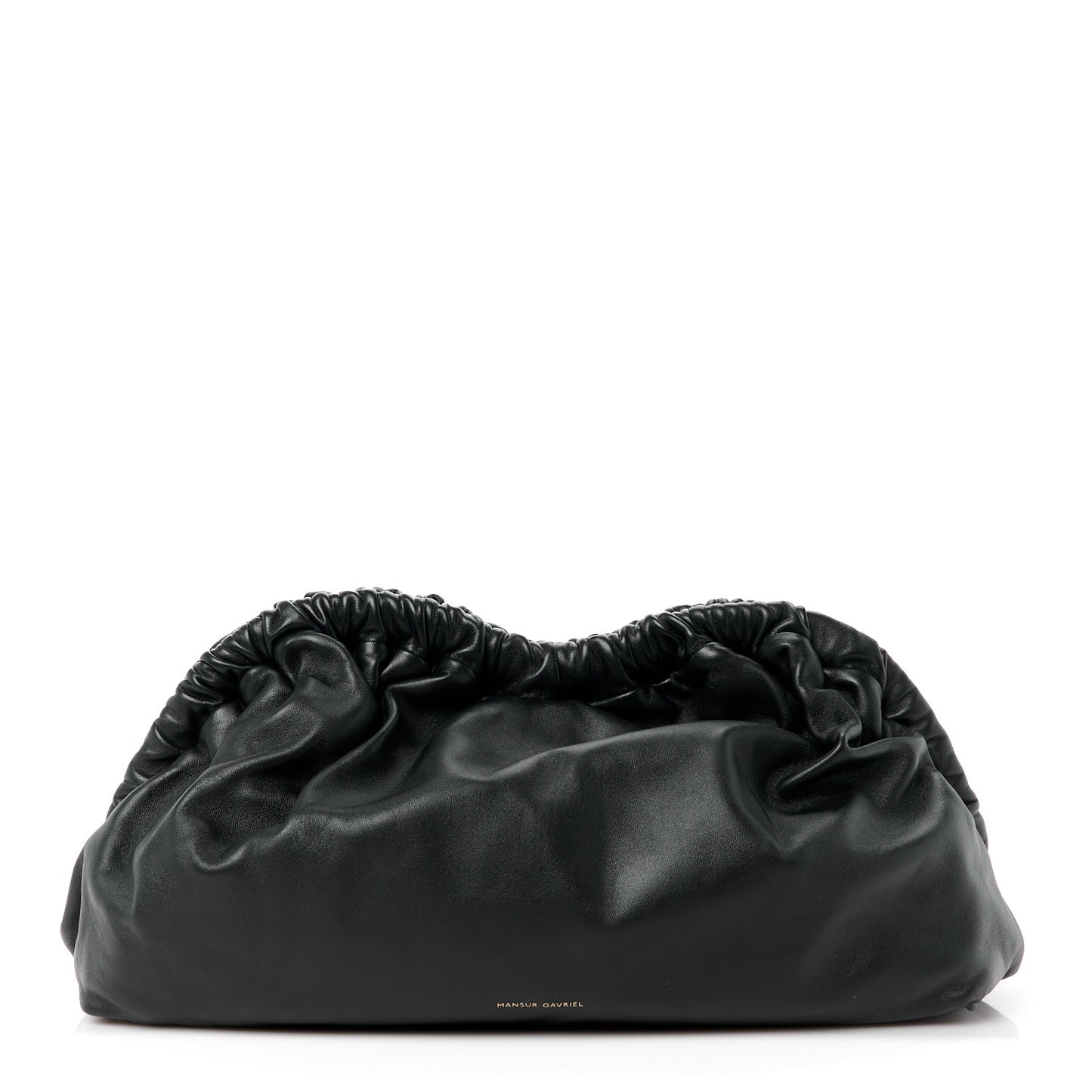 Lambskin Cloud Clutch Black Flamma