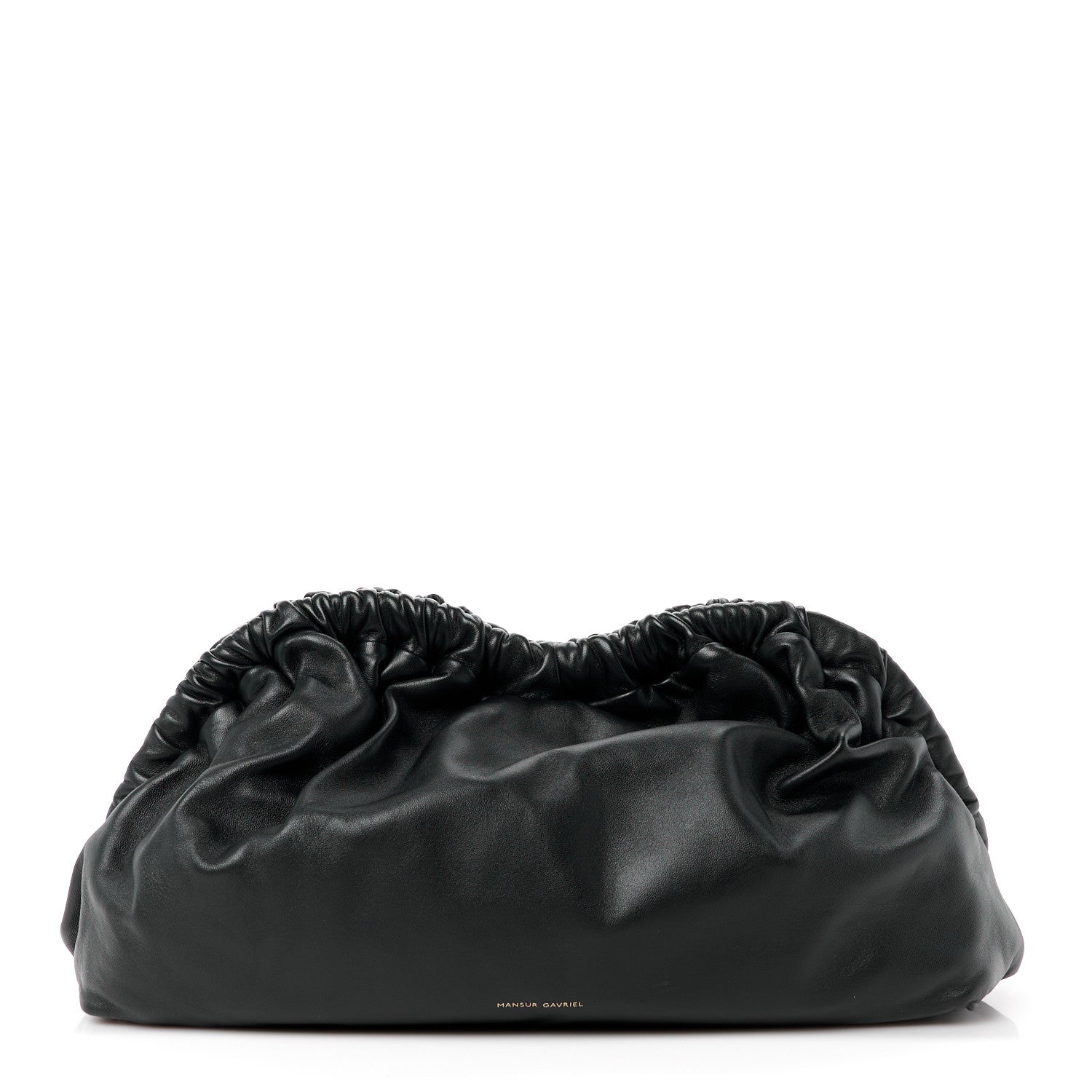 Mansur Gavriel Lambskin Cloud Clutch Black Flamma 1 of 10