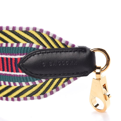 Hermes Toile Swift 50mm Sangle Cavale Shoulder Strap Multicolor Black 4 of 5