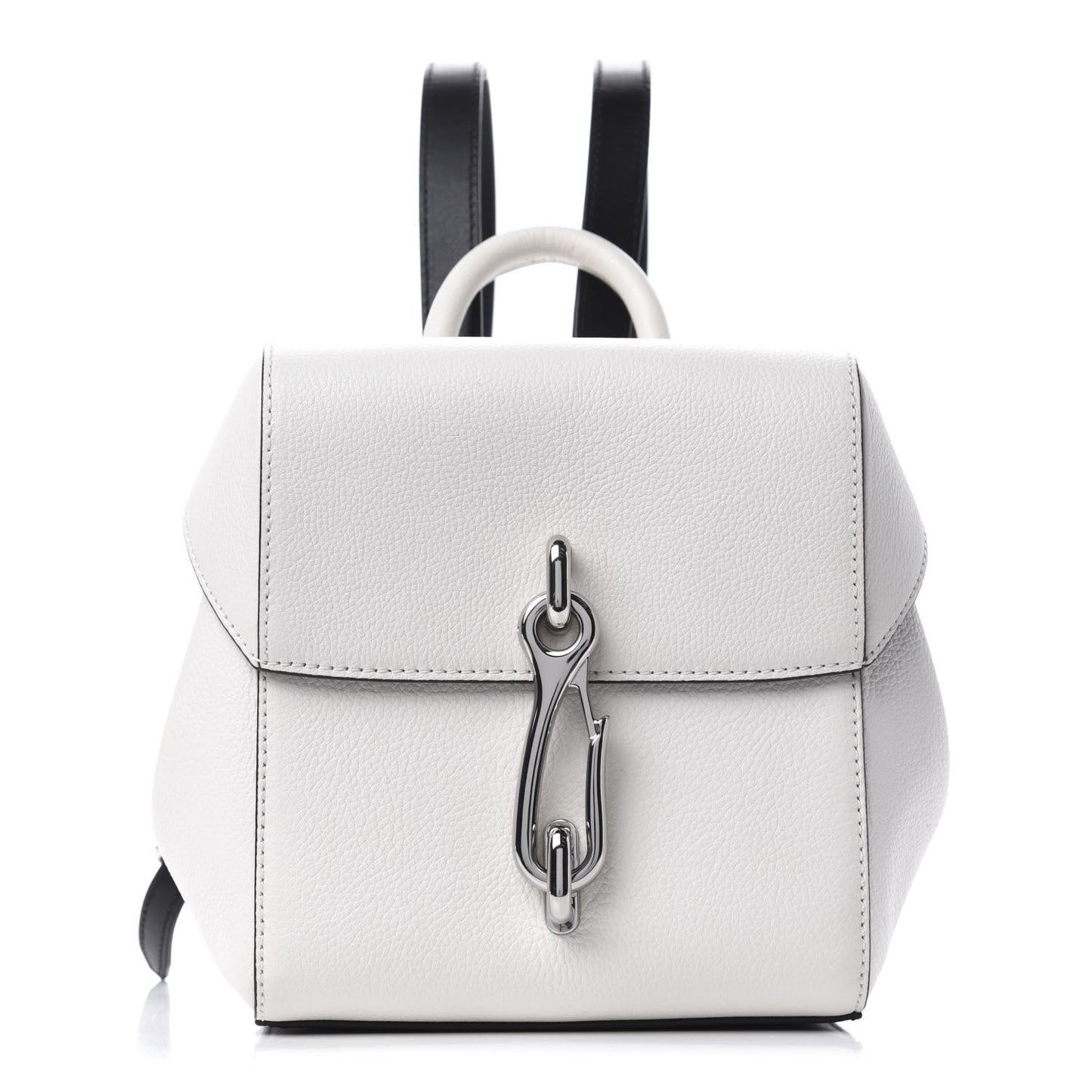 Calfskin Mini Hook Backpack White