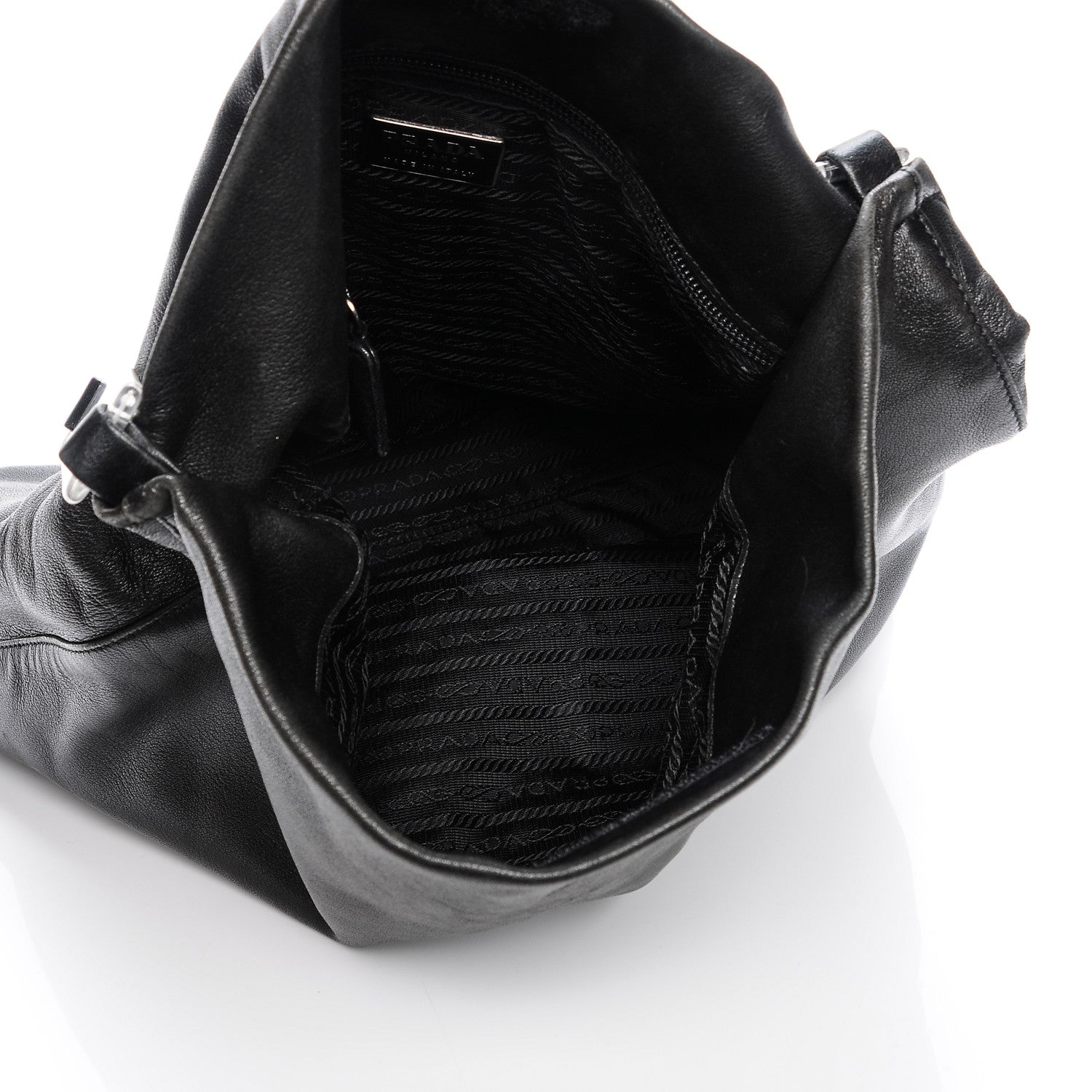 Prada Soft Calf Lucite Hobo Nero Black 5 of 11