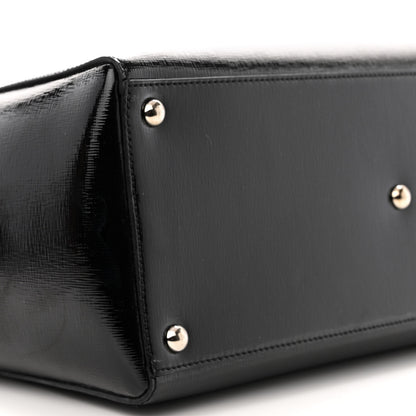 Fendi Patent Vitello Elite Regular 2Jours Tote Black 9 of 12