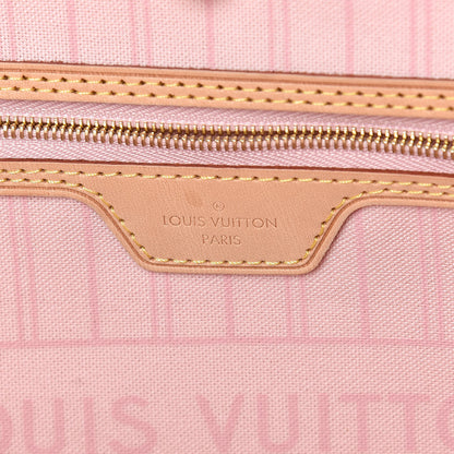 Louis Vuitton Damier Azur Neo Neverfull MM Rose Ballerine 7 of 11
