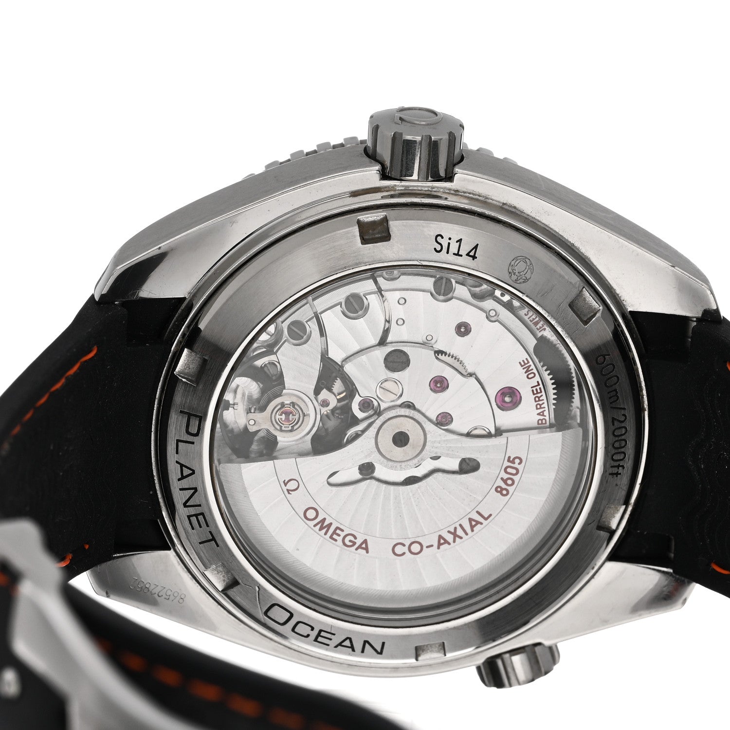 Omega Stainless Steel Calfskin 43mm Seamaster Planet Ocean GMT Co-Axial Chronometer Automatic Watch Black 232.32.44.22.01.002 4 of 4