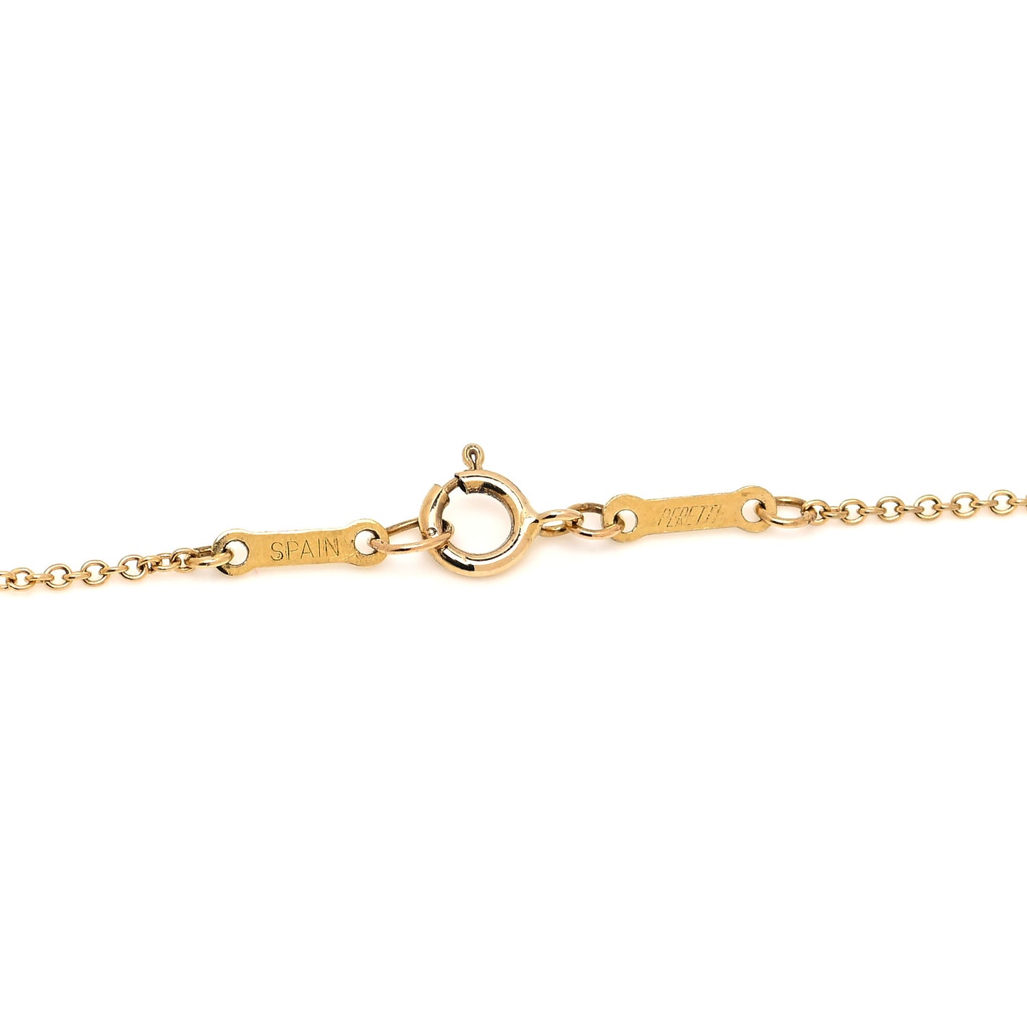 18K Yellow Gold Elsa Peretti Whale Tail Pendant Necklace