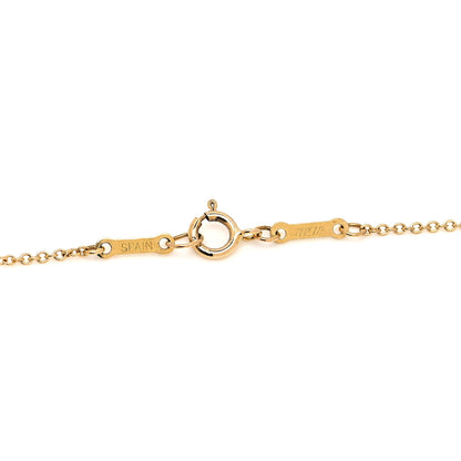Tiffany 18K Yellow Gold Elsa Peretti Whale Tail Pendant Necklace 5 of 5