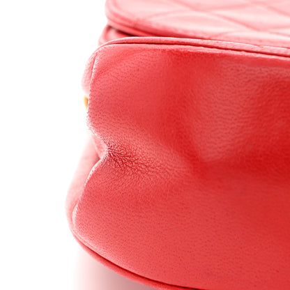 Chanel Lambskin Quilted Medium Single Flap Red 15 of 15