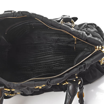 Prada Tessuto Nylon Gaufre Shopping Satchel Black 5 of 18