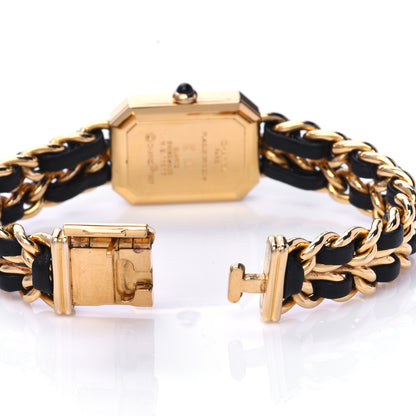 Chanel Stainless Steel Lambskin 20mm Chain Premiere Quartz Watch Gold L 5 of 6