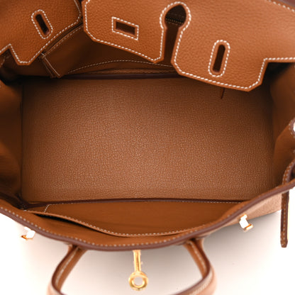 Hermes Togo Birkin 25 Gold 5 of 11