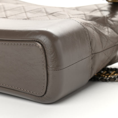 Chanel Aged Calfskin Quilted Medium Gabrielle Hobo Grey 6 of 10