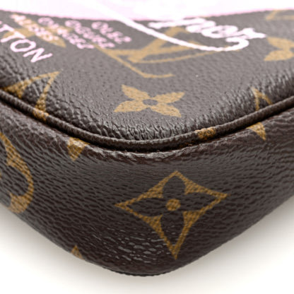 Louis Vuitton Monogram V Saint Tropez Mini Pochette Accessories Rose Ballerine 8 of 8