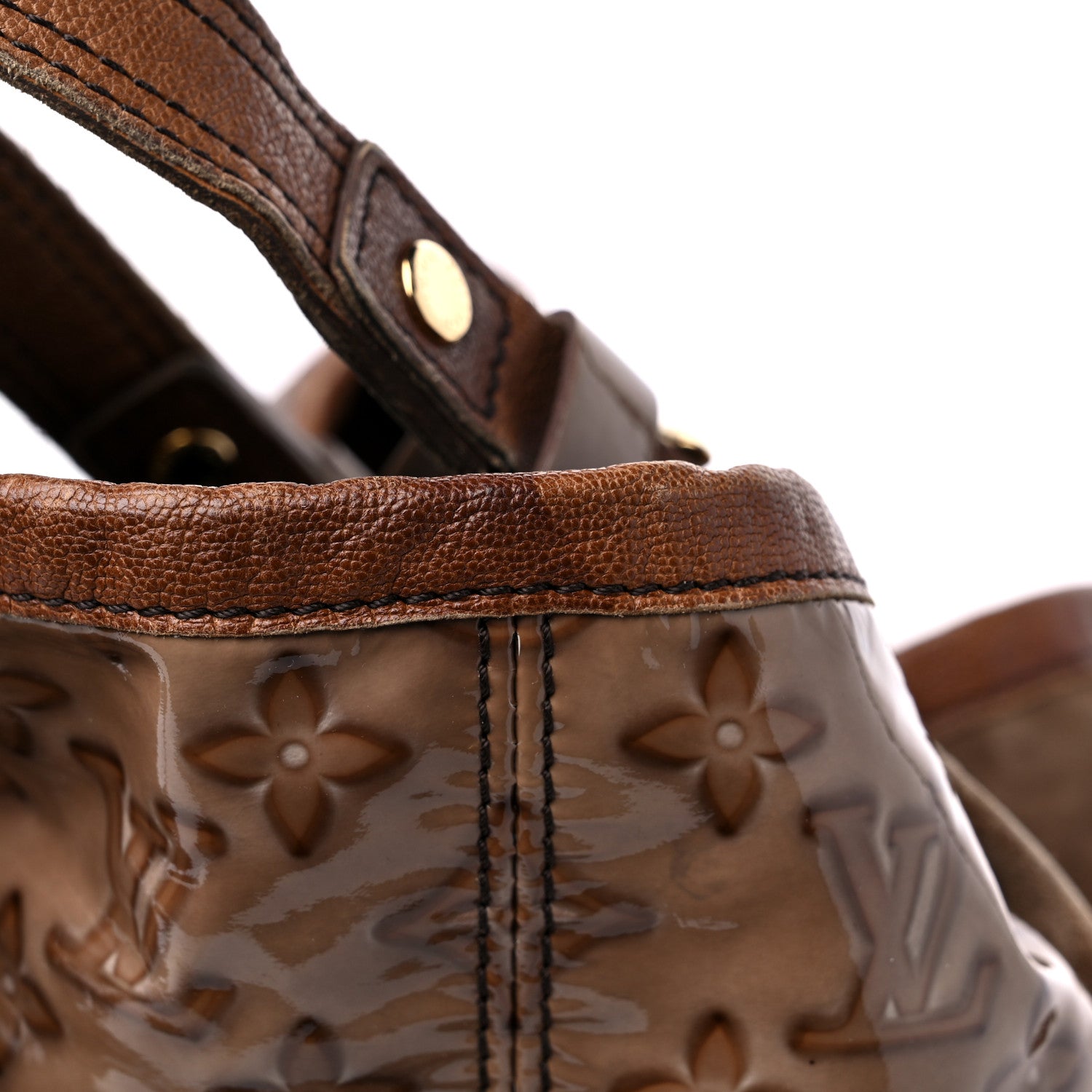 Louis Vuitton Suede Patent Monogram Irene Brown 17 of 17