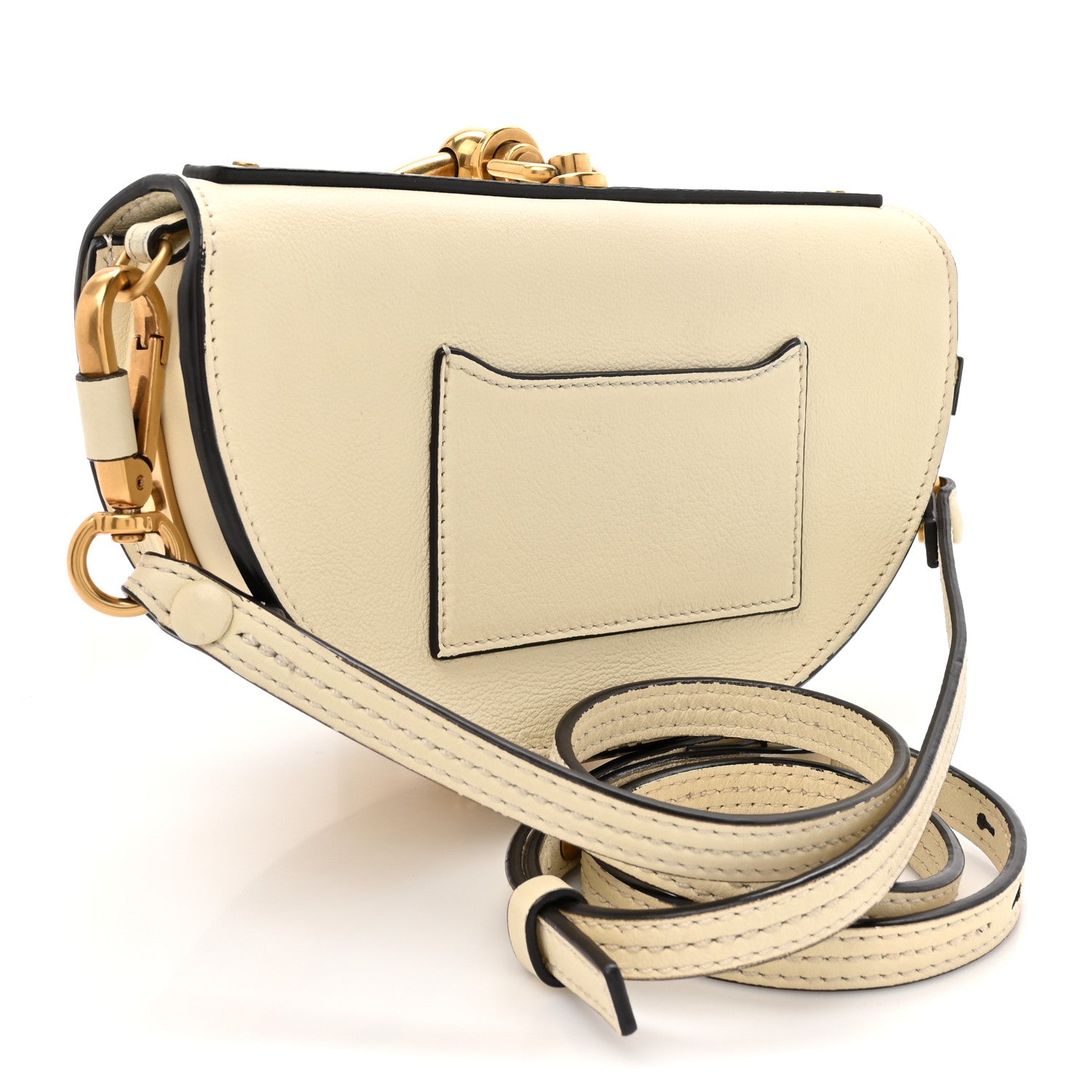 Chloe Calfskin Small Nile Bracelet Minaudiere Bag Off White 3 of 14