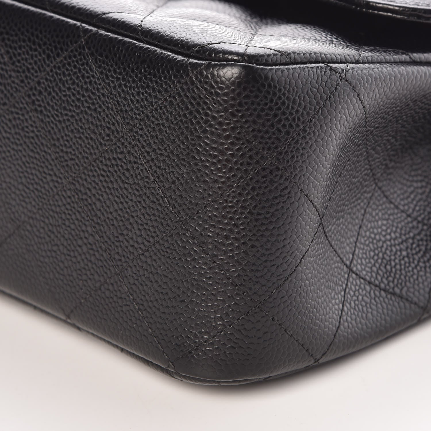 Chanel Caviar Quilted Jumbo Double Flap Black 9 of 10