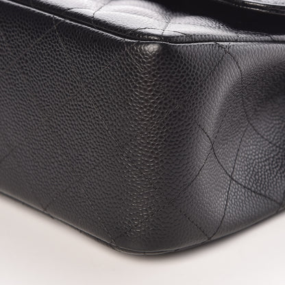 Chanel Caviar Quilted Jumbo Double Flap Black 9 of 10