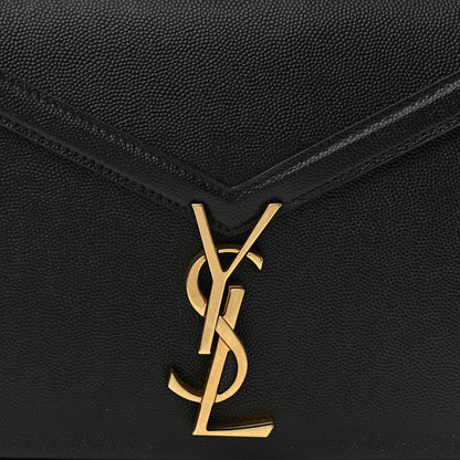 Saint Laurent Grain de Poudre Mini Classic Monogram Cassandra Top Handle Black 7 of 9